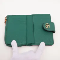 正規品　新品同様　グッチggマーモント グッチマネークリップ　グッチレザー 直営店買付】グッチ☆GGマーモント マネークリップ☆436022