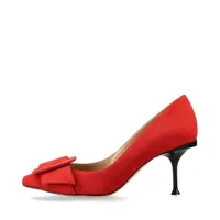 sergio rossi レッド スエード パンプス　36 1/2 sergio rossi レッド スエード パンプス 36 1/2
