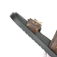 ヴィトン LVサンセットライン 24年 レザー サンダル 36.5