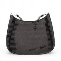 クレオ スパンコール ショルダーバッグ 希少】PRADA クレオ スパンコール ショルダーバッグ ブラック