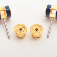 エルメス GPミニポップ Hピアス エルメス ミニポップH ピアス(両耳用) GP ブルー×ゴールド