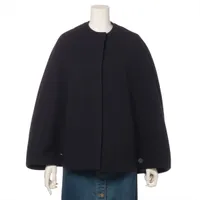 Celine セリーヌ ポンチョ ウール ケープ ブラック フィービー期 セリーヌ フィービー期 ウール ポンチョ 36 レディース ブラック