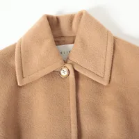 セリーヌ ジャケット キャメル ベビーキャメル100% 38 CELINE / セリーヌ 2023AW クロディーヌカラージャケット
