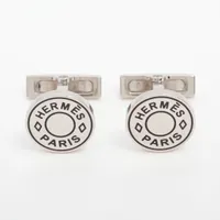 エルメス カフス GP ホワイト×シルバー エルメス H オ カレ カフス GP ホワイト×シルバー AP083882