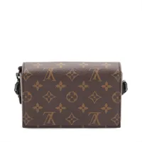 【マカサー キャンバスで魅せる】LV 縦型 Sロック ウォレット ヴィトン モノグラム マカサー スティーマー ウエアラブル