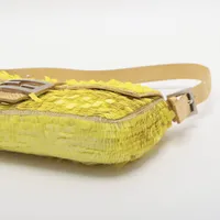 フェンディ マンマバケット スパンコールxパイソンxビーズ