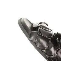 美品VALENTINO GARAVANI サンダルブラック37 （24cm相当） ヴァレンティノガラヴァーニ レザー サンダル 37 レディース