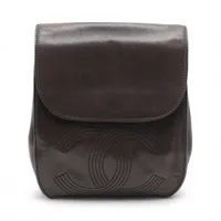シャネル　ドゥドーヌ　リュック　ナイロン　シルバー　エンボス　24番台 CHANEL - シャネル ドゥドーヌ リュック ナイロン シルバー