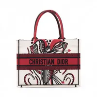 【 サントロペモチーフ♪】DIOR ブックトートバッグ ミディアム Dior☆ブックトート アニマルモチーフ 刺繍 ミディアムサイズ
