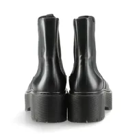 エルメス ハロウ レザー サイドゴアブーツ 36 レディース ブラック