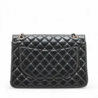 【美品】シャネル　マトラッセ　ダブルフラップ　ラムスキン CHANEL/シャネル】 マトラッセ ダブルフラップ 旧型チェーン