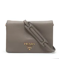 美品✨プラダ 2way トートバッグ A4可能 レザー グレー ヴィッテロダイノ プラダ ヴィッテロダイノ レザー 2WAYショルダーバッグ グレー