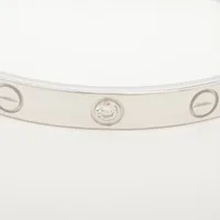 カルティエ ラブ ハーフ ダイヤ ブレスレット 750(WG) 27.4g 16