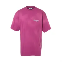 バレンシアガ キャンペーンロゴ 21年 コットン Tシャツ XL ユニ