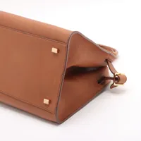 ザロウ ソフトマルゴー12 レザー ハンドバッグ ブラウン A3778313