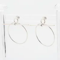 エルメス ループMM ピアス(両耳用) 925 11.0g シルバー A3778691