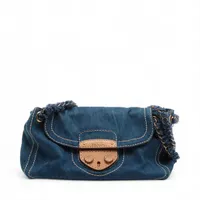 PRADA プラダ　デニムチェーンショルダーバッグ　BR4659 PRADA プラダ デニムチェーンショルダーバッグ BR4659 - メルカリ
