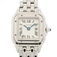 カルティエ タンクマスト WSTA0042 SS SS×革 QZ シルバー文字盤