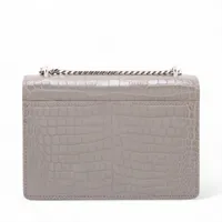 m✨極美品　付属品完備✨サンローラン　長財布　チェーンウォレット　クロコ サンローランパリ サンセット クロコ型押し チェーンウォレット