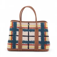 美品✨エルメス　ガーデンパーティー PM トワルソーアッシュ　ネゴンダ　□L刻印 新品)HERMES エルメス ガーデンパーティー 36/PM トワルアッシュ
