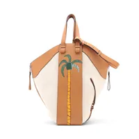 難あり　ロエベ　ラフィアショルダーバッグ パートナーとシェア《LOEWE》ラフィアぺブルショルダーバッグ