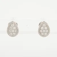 ブシュロン セルパンボエム ダイヤ ピアス 750(WG) 4.5g