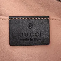 GUCCI グッチ GGマーモント ブラック レザー ポーチ 476165 グッチ GGマーモント 476165 レザー ポーチ ブラック WZ527328