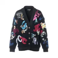 CHANEL　カシミア　マルチカラー　ココマーク　カーディガンフリンジストライプ CHANELカシミアカーディガン（CHANEL カシミア マルチカラー