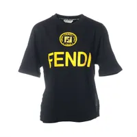 フェンディ ズッカ 23年 コットン Tシャツ XS メンズ ブラック