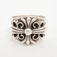 クロムハーツ 本物 リング TFPビックパン シルバー925 CHROME HEARTS クロムハーツ TFP PNK BIGトゥルーファッキン