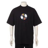 バレンシアガ 23年 コットン Tシャツ S ユニセックス ブラック 764235