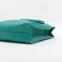 【美品】プラダ ハンドバッグ 2way レザー×ナイロン キルティング グリーン 美品】プラダ ハンドバッグ 2way レザー×ナイロン キルティング