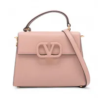 VALENTINO GARAVANI ★ レザー ハンドバッグ / ピンク ヴァレンティノガラヴァーニ レザー 2WAYハンドバッグ ピンク