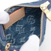 ルイヴィトン LV × TM ポシェット　クレ　ケース　村上隆　デニム ヴィトン×村上隆 LV×TM カードキーケース ポシェットクレ