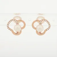 TASAKI タサキ チャンツ ピアス イヤリング　パール ダイヤ タサキシンジュ/ピアス/チャンツ イヤリング/K18WG×アイボリー