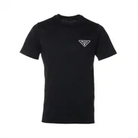 【セール】プラダ☆三角ロゴ 半袖 コットンTシャツ☆UJN656 13MQ セール】プラダ☆三角ロゴ 半袖 コットンTシャツ☆UJN656 13MQ