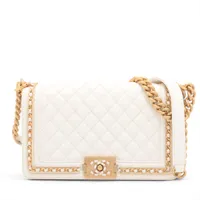 [シャネル]25SS★AS4399 ホワイト キャビア シャネル]25SS☆AS4399 ホワイト キャビア (CHANEL/バックパック
