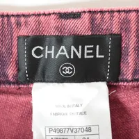 シャネル ココボタン P49 コットン デニムパンツ 34 レディース