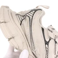 バレンシアガ 3XL キャンバス スニーカー 43 メンズ グレー