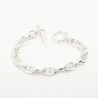 エルメス シェーヌダンクルMM ブレスレット 17コマ 925 62.9g