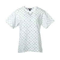 【美品】ヴィトン コットン Tシャツ RW202W レトロモノグラム ヴィトン 20AW コットン Tシャツ L レディース ホワイト RW202W