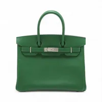 エルメス バーキン30 ルトゥルネ ヴォーエプソン ヴェールベンガル シルバー金具 □N:2010年