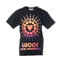 グッチ コットン パーカー XS メンズ ブラウン ヴィンテージロゴ