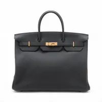 エルメス バーキン40 トゴ ブラック シルバー金具 D:2019年