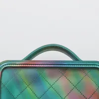 CHANELバニティ シャネル CCフィリグリー ビニールxパテントレザー バニティ