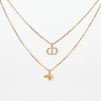 【美品】クリスチャン ラクロワ ネックレス カラーストーン パール 袋付 美品】クリスチャン ラクロワ ネックレス カラーストーン パール