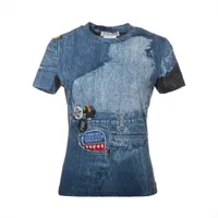 【カジュアルながらもお洒落に】Dior Tシャツ ブルー ブルー（青）系 M Dior(ディオール) Tシャツ・カットソー(メンズ