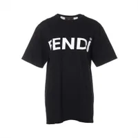 【FENDI】フェンディ FFロゴ コットン Tシャツ ブラック 400382_1.jpg