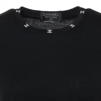 CHANEL / シャネル　ココマーク　タンクトップ　ブラック CHANEL シャネル タンクトップ ココマーク 黒 (ブラック)/白