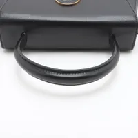 masaセリーヌ ミニトート ハンドバッグ ロゴ型押し サークルハンドル CELINE ボックススカーフ ヴィンテージ サークルロゴ
